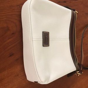 Dooney and Burke white crossbody/shoulder bag